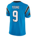 Jdoa C.Panthers #9 Bryce Young Blue Vapor F.U.S.E. Limited Stitched Jerseys