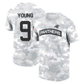 Jdoa C.Panthers #9 Bryce Young Player Arctic Camo Salute to Service T-Shirt Hoodies Stitched Jerseys