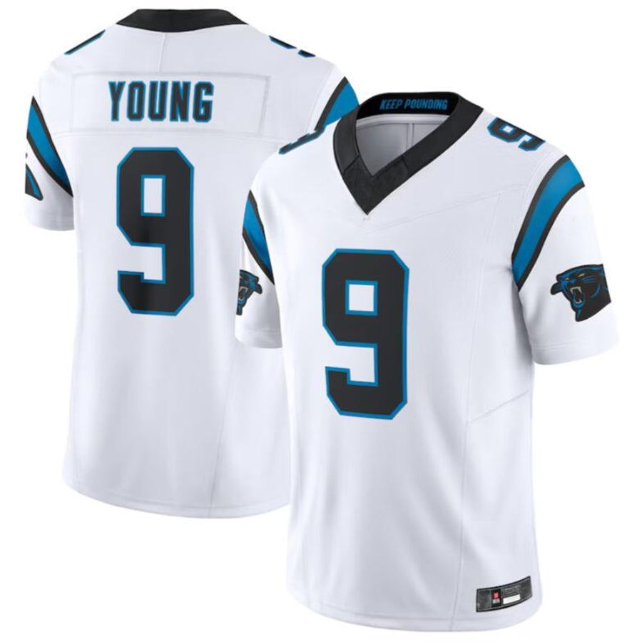Jdoa C.Panthers #9 Bryce Young White Vapor F.U.S.E. Limited Jersey American Stitched  Jerseys