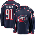 Jdoa CB.Jackets #91 Kent Johnson Navy Home Breakaway Jersey