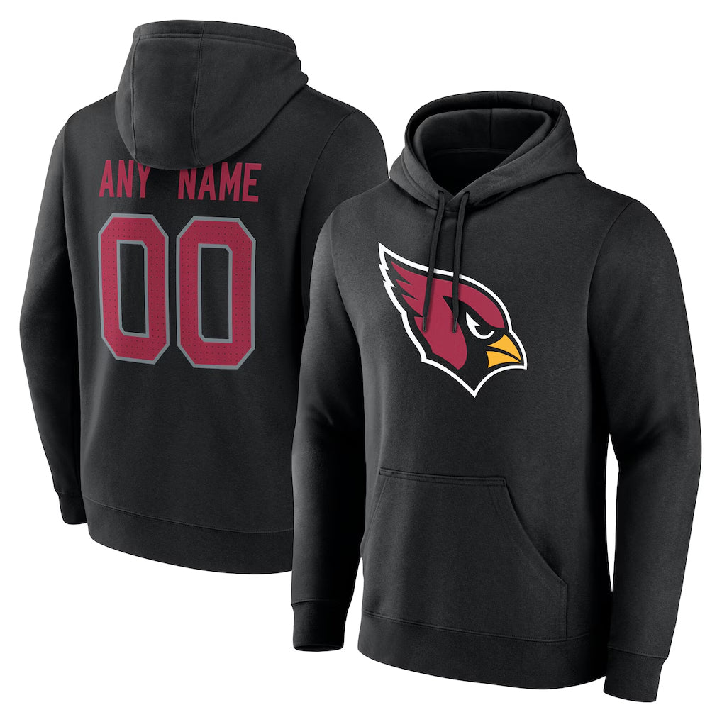 Jdoa Custom A.Cardinals Black Salute to Service Pullover Hoodies Any Name & Numbers Stitched Jerseys