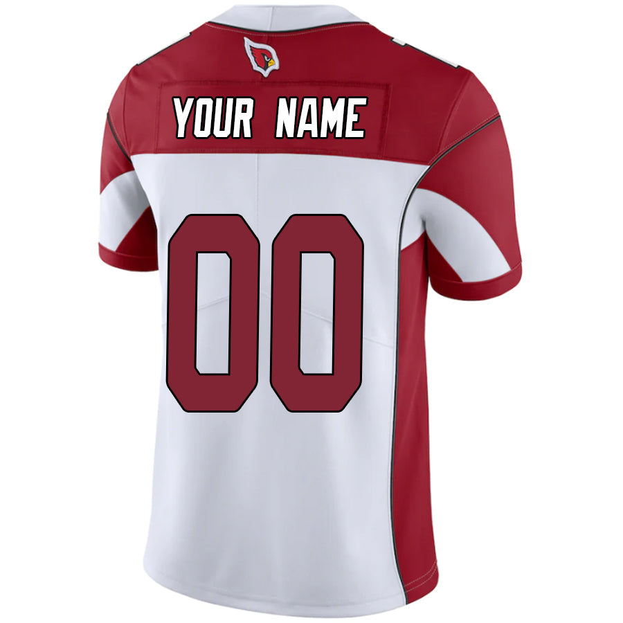 Jdoa Custom A.Cardinals White-Red Vapor Untouchable Elite Stitched Jerseys