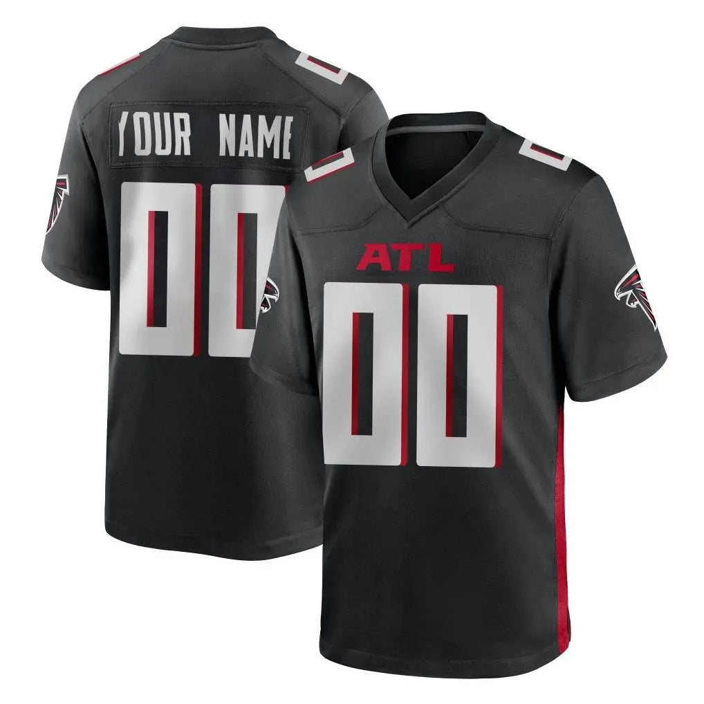 Jdoa Custom A.Falcons Black Home Game Any Name & Numbers Stitched Jerseys