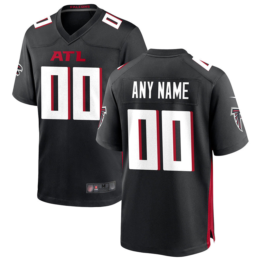 Jdoa Custom A.Falcons Black Home Game Stitched Jerseys