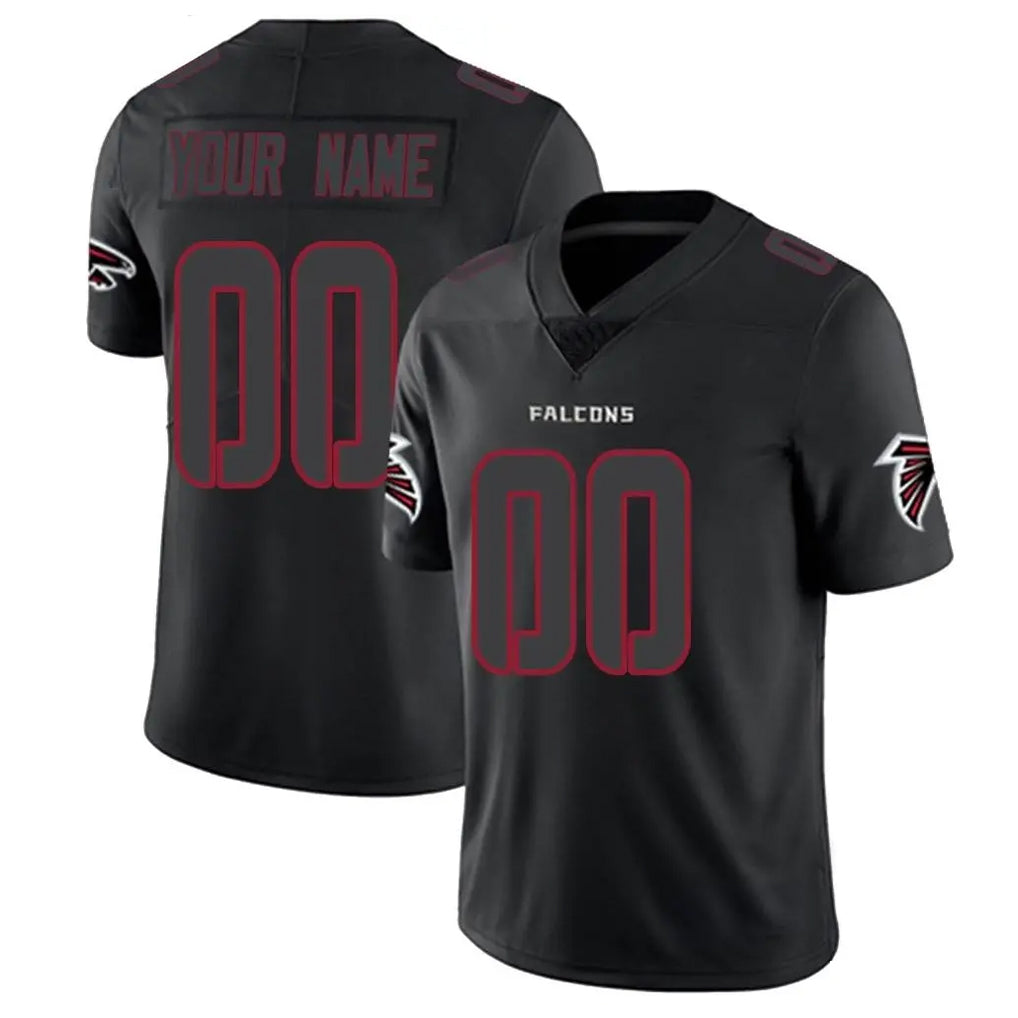 Jdoa Custom A.Falcons Black Limited Elite Home Game Any Name & Numbers Stitched Jerseys