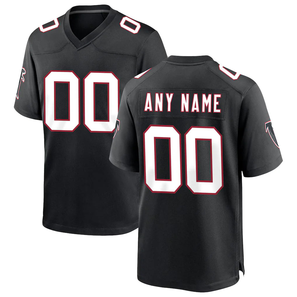 Jdoa Custom A.Falcons Black Throwback Limited Home Game Any Name & Numbers Stitched Jerseys