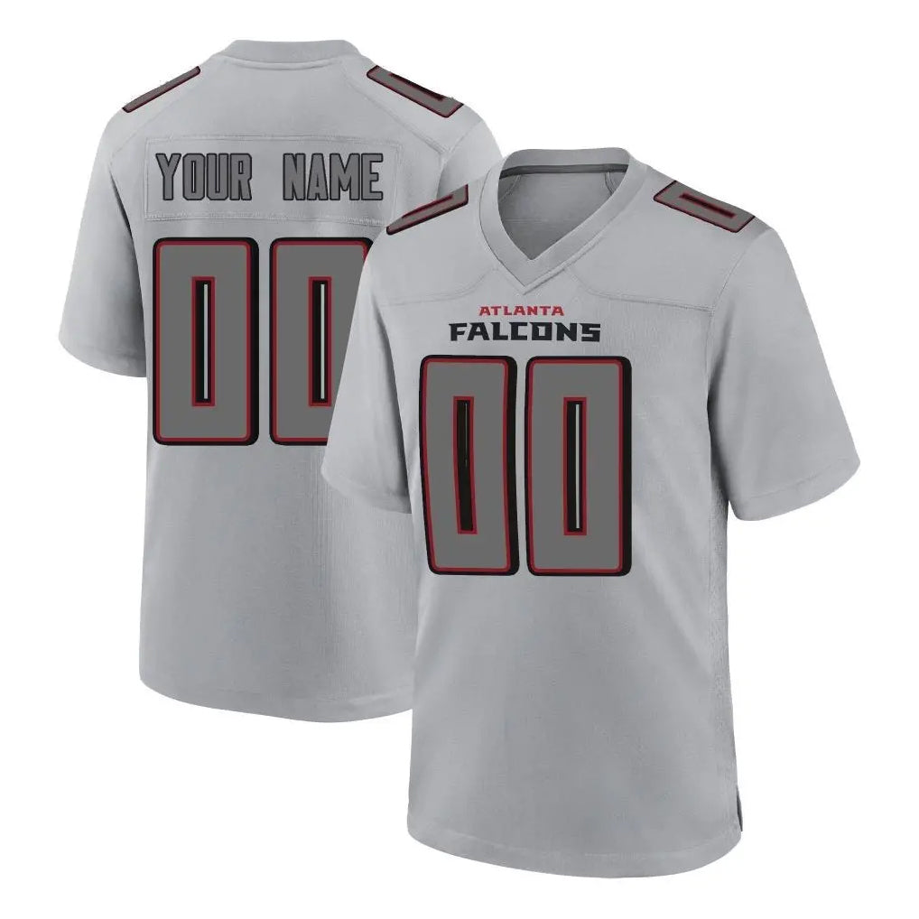 Jdoa Custom A.Falcons Gray Fashion Home Game Any Name & Numbers Stitched Jerseys