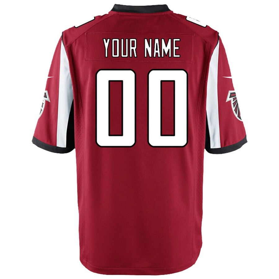 Jdoa Custom A.Falcons Red Game Stitched Jerseys