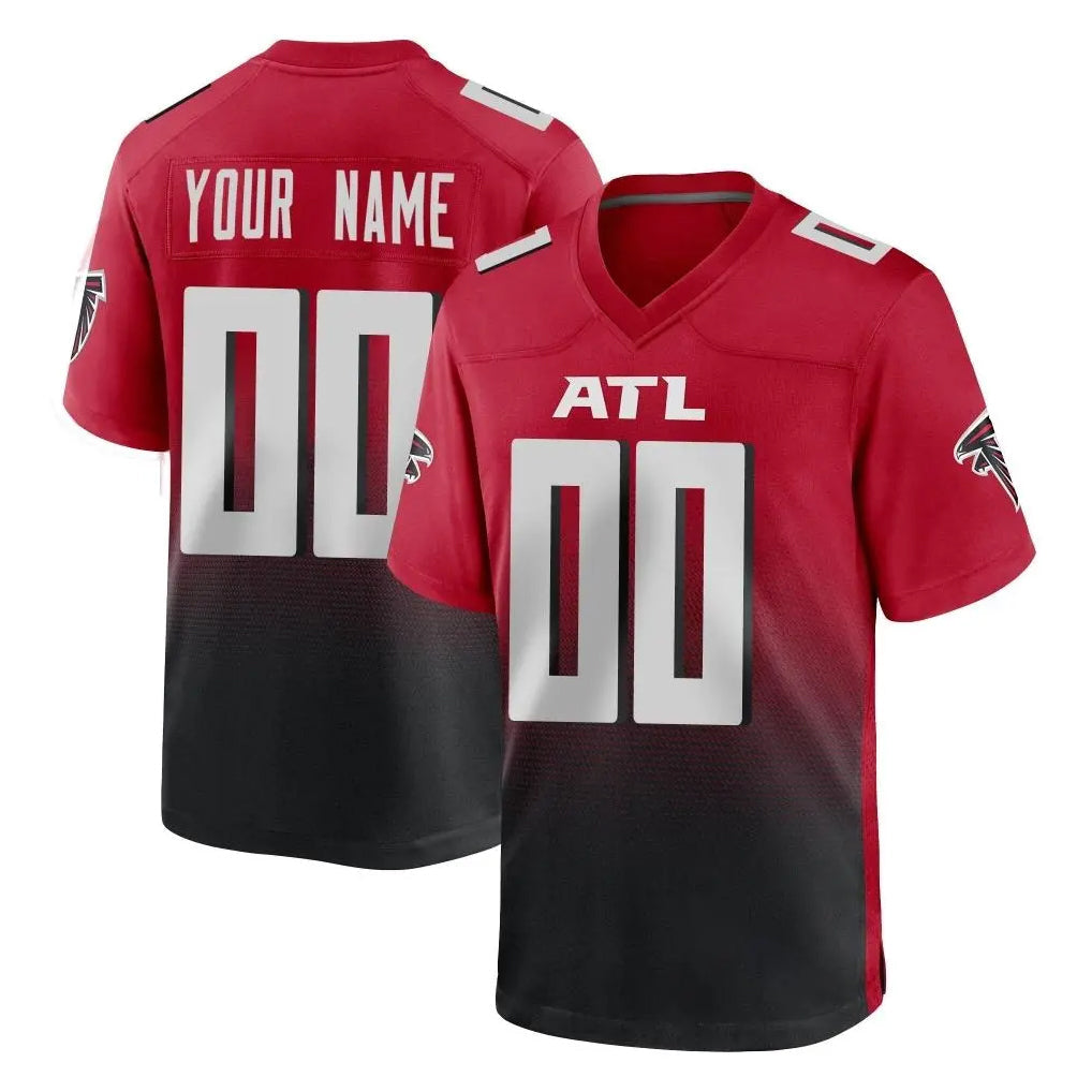 Jdoa Custom A.Falcons Red Limited Home Game Any Name & Numbers Stitched Jerseys