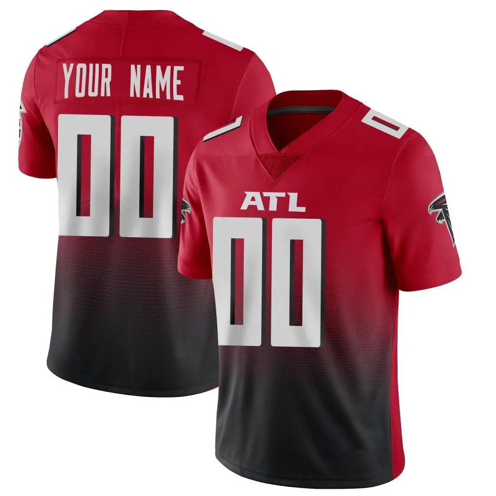Jdoa Custom A.Falcons Red Vapor Untouchable Limited Home Game Any Name & Numbers Stitched Jerseys