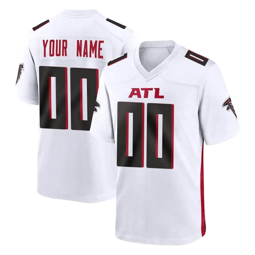 Jdoa Custom A.Falcons White Home Game Any Name & Numbers Stitched Jerseys