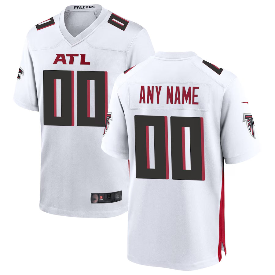 Jdoa Custom A.Falcons White Home Game Stitched Jerseys