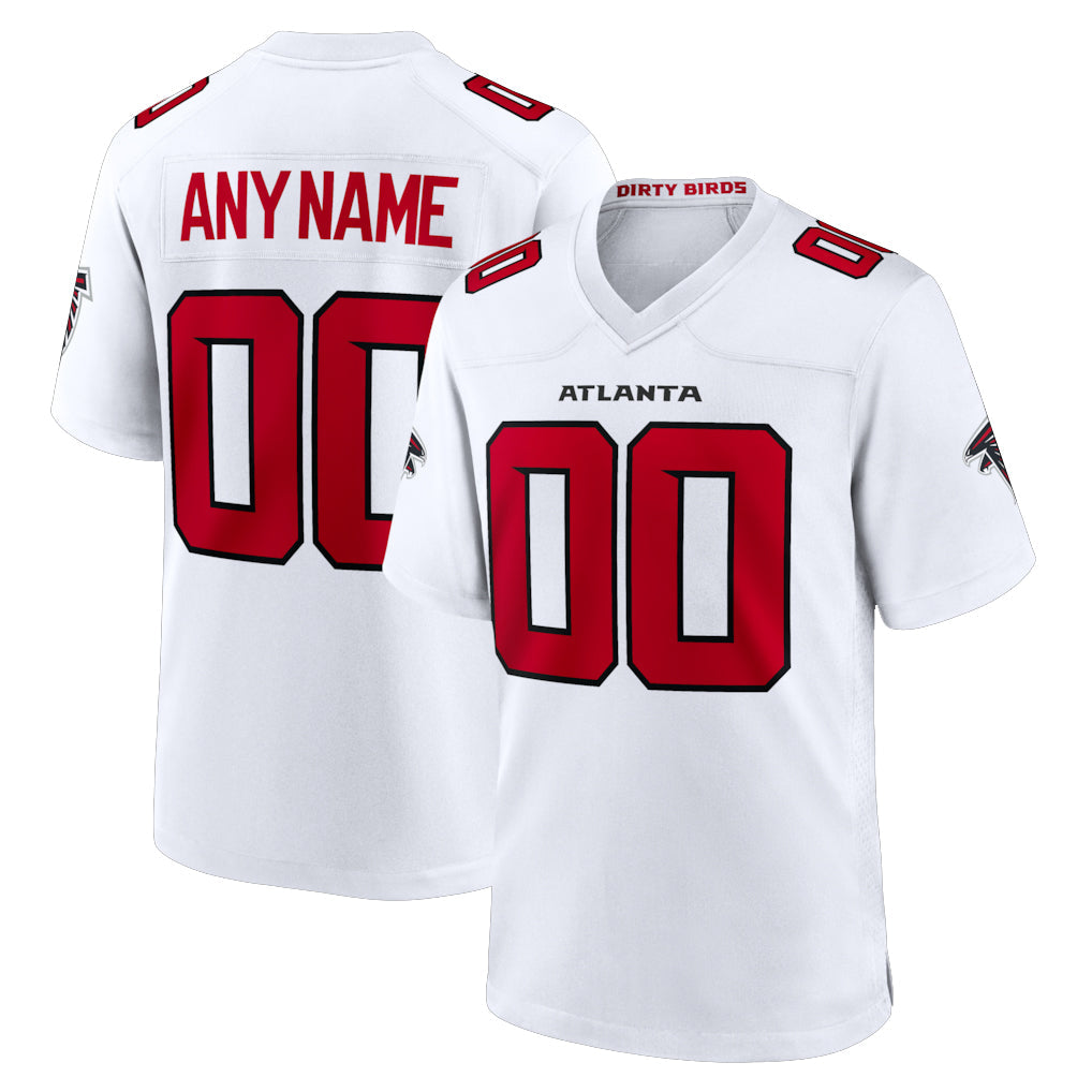 Jdoa Custom A.Falcons White Replica Home Game Any Name & Numbers Stitched Jerseys