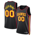 Xdoa Custom A.Hawks Black 2022-23 Swingman Jerseys - Statement Edition