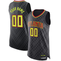 Jdoa Custom A.Hawks Black Authentic Jerseys - Icon Edition