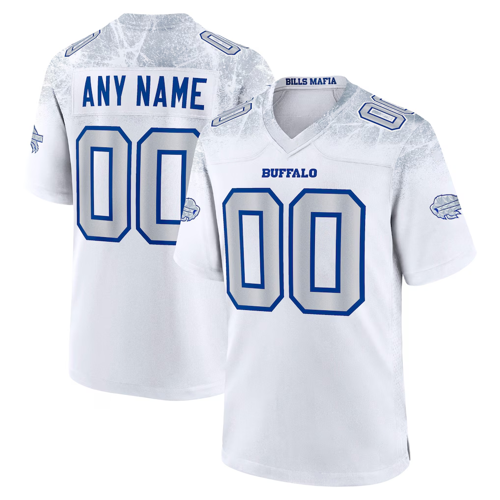 Jdoa Custom B.Bills White 2025 Rivalries Collection Game Stitched Jerseys