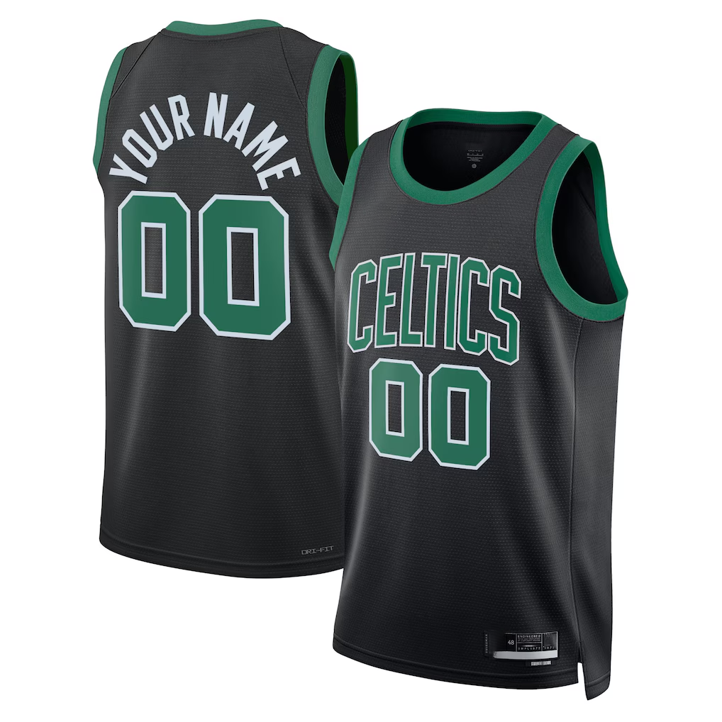 Jdoa Custom B.Celtics Black 2022-23 Swingman Jerseys - Statement Edition