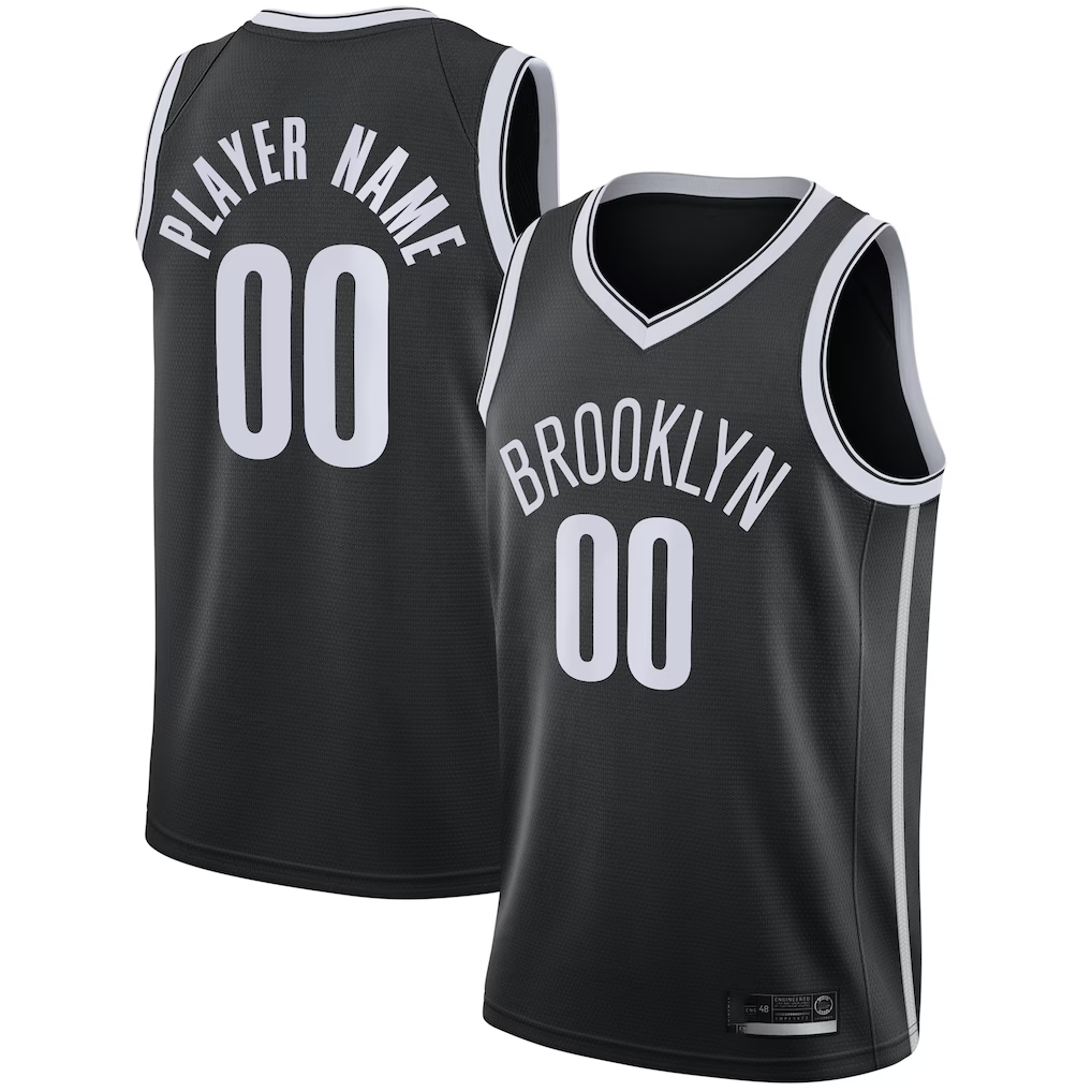 Jdoa Custom B.Nets Black Swingman Jerseys - Icon Edition