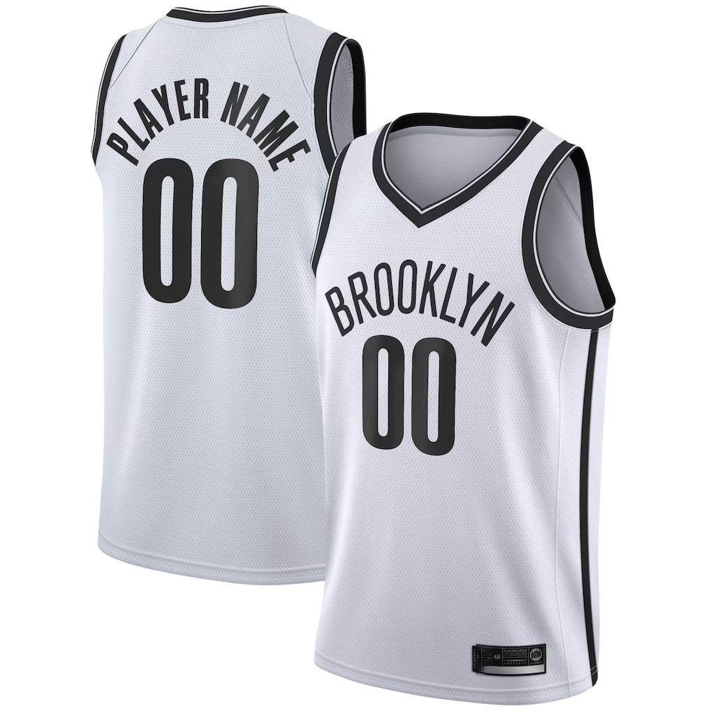 Xdoa Custom B.Nets White 2020-21 Swingman Jerseys - Association Edition