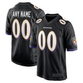 Jdoa Custom B.Ravens Black Home Game Stitched Jerseys