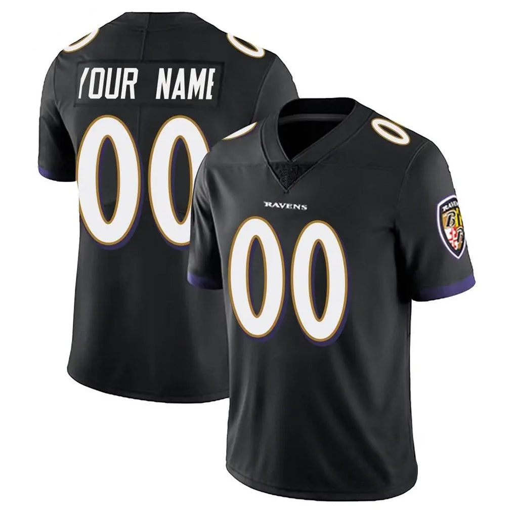 Jdoa Custom B.Ravens Black Vapor F.U.S.E. Limited Any Name & Numbers Stitched Jerseys