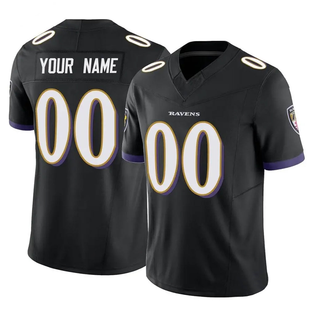 Jdoa Custom B.Ravens Black Vapor F.U.S.E. Limited Game Any Name & Numbers Stitched Jerseys