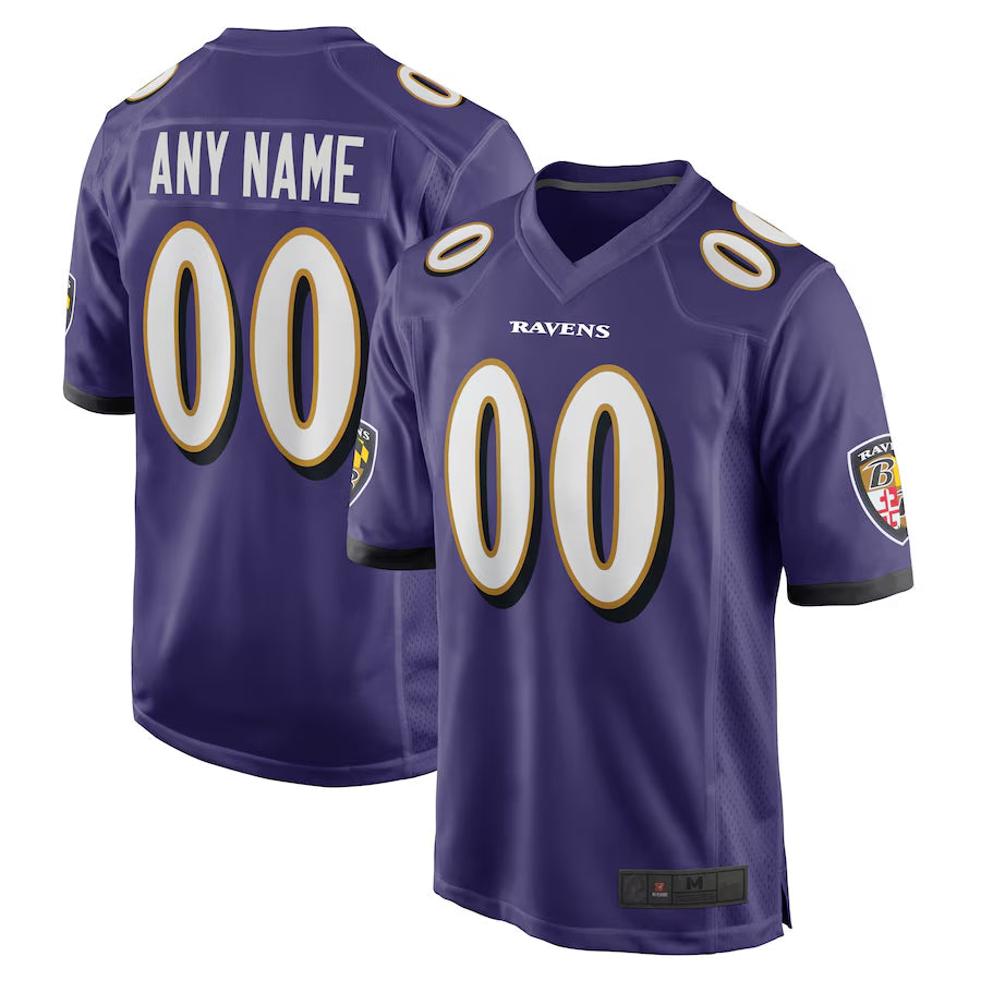 Jdoa Custom B.Ravens Purple Home Game Stitched Jerseys