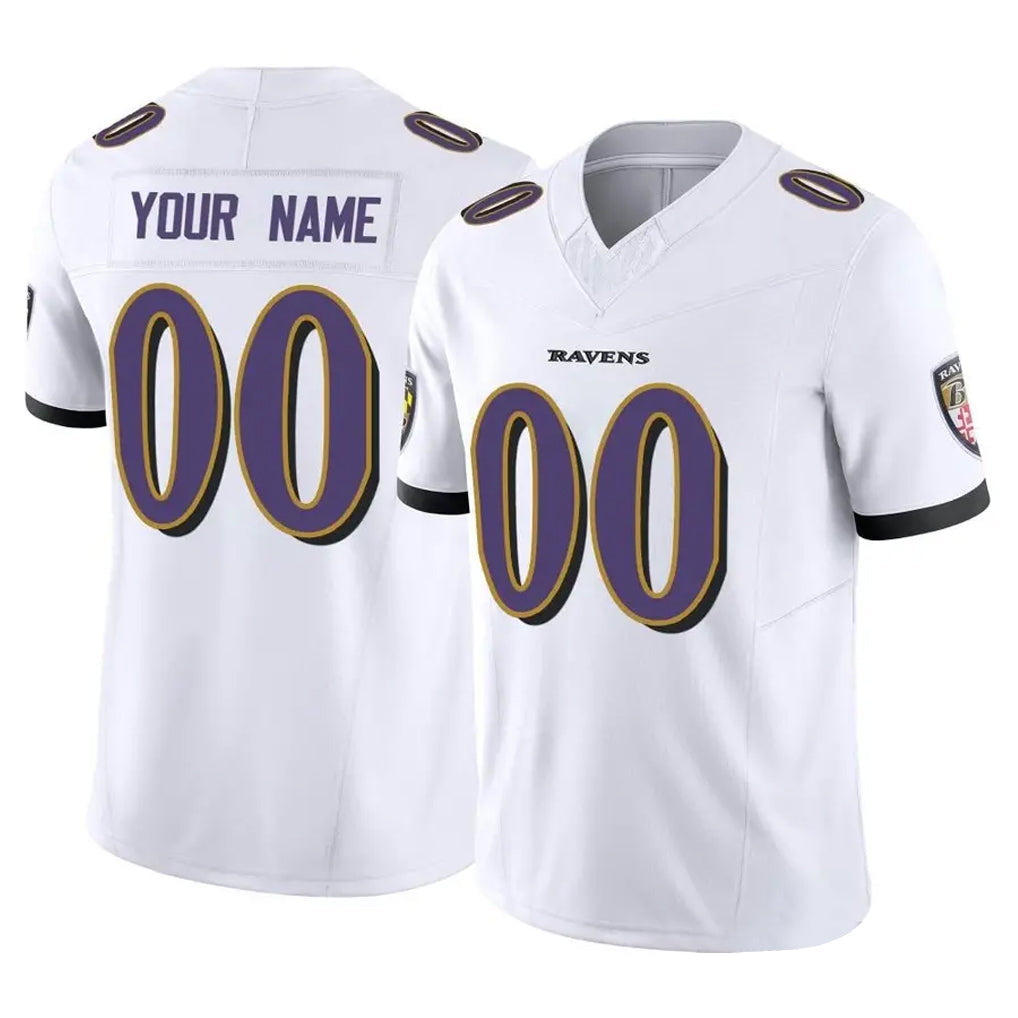 Jdoa Custom B.Ravens White Vapor F.U.S.E. Limited Any Name & Numbers Stitched Jerseys