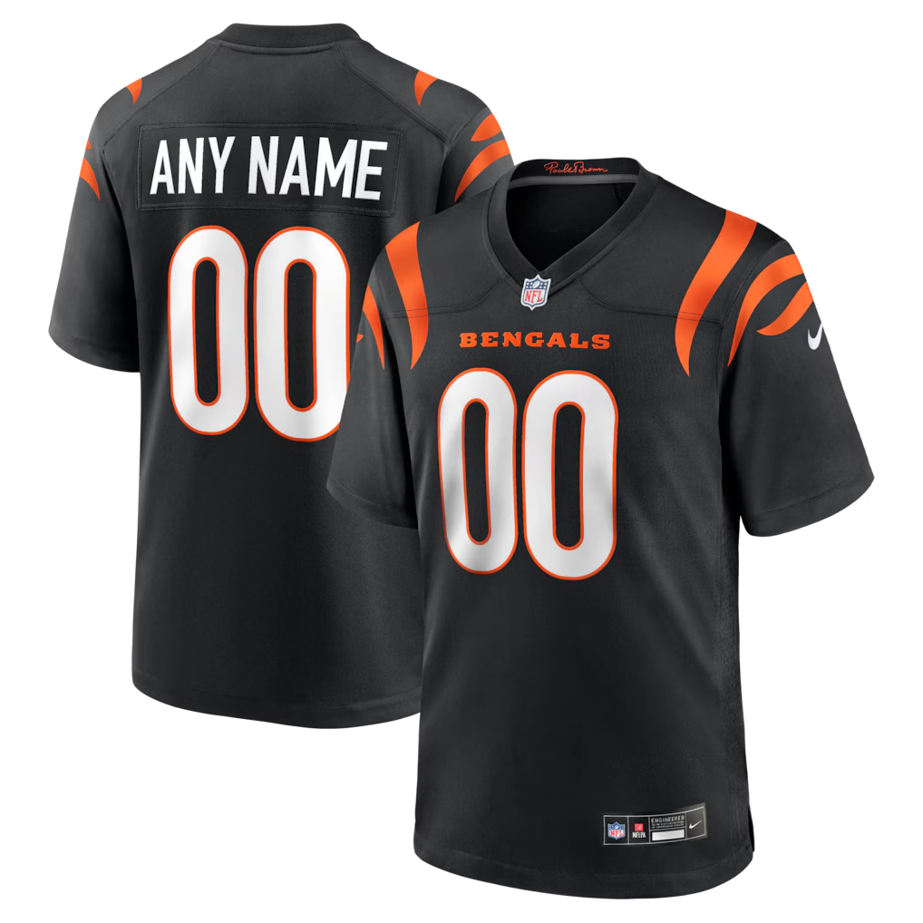 Jdoa Custom C.Bengals Black Game Stitched Jerseys