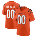 Jdoa Custom C.Bengals Orange Alternate Game Stitched Jerseys