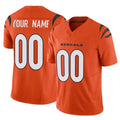 Jdoa Custom C.Bengals Orange Vapor F.U.S.E. Limited Home Game Any Name & Numbers Stitched Jerseys