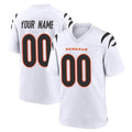Jdoa Custom C.Bengals White Home Game Any Name & Numbers Stitched Jerseys