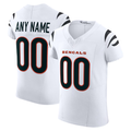 Jdoa Custom C.Bengals White Vapor F.U.S.E. Elite Stitched Jerseys