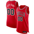 Jdoa Custom C.Bulls Red Authentic Jerseys - Icon Edition