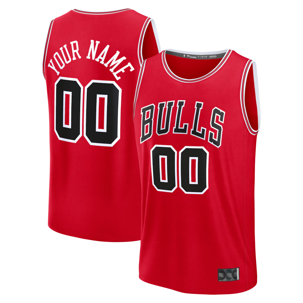 Xdoa Custom C.Bulls Red Fast Break Jerseys - Icon Edition