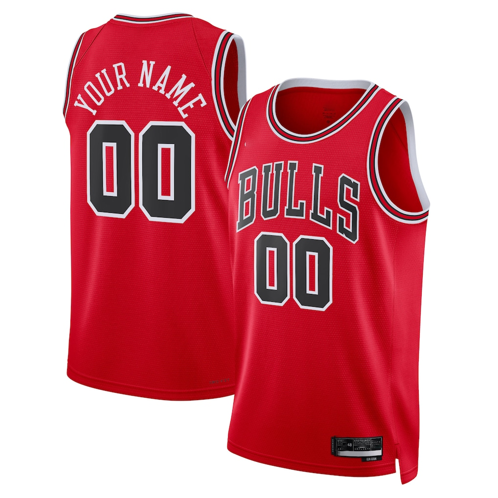 Jdoa Custom C.Bulls Red Swingman Jerseys - Icon Edition