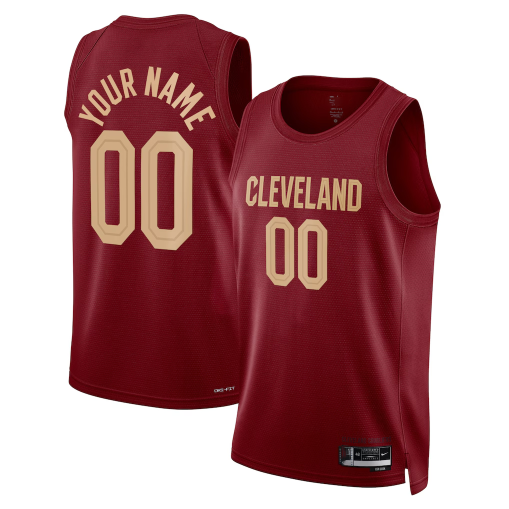 Xdoa Custom C.Cavaliers Burgundy Swingman Jerseys - Icon Edition