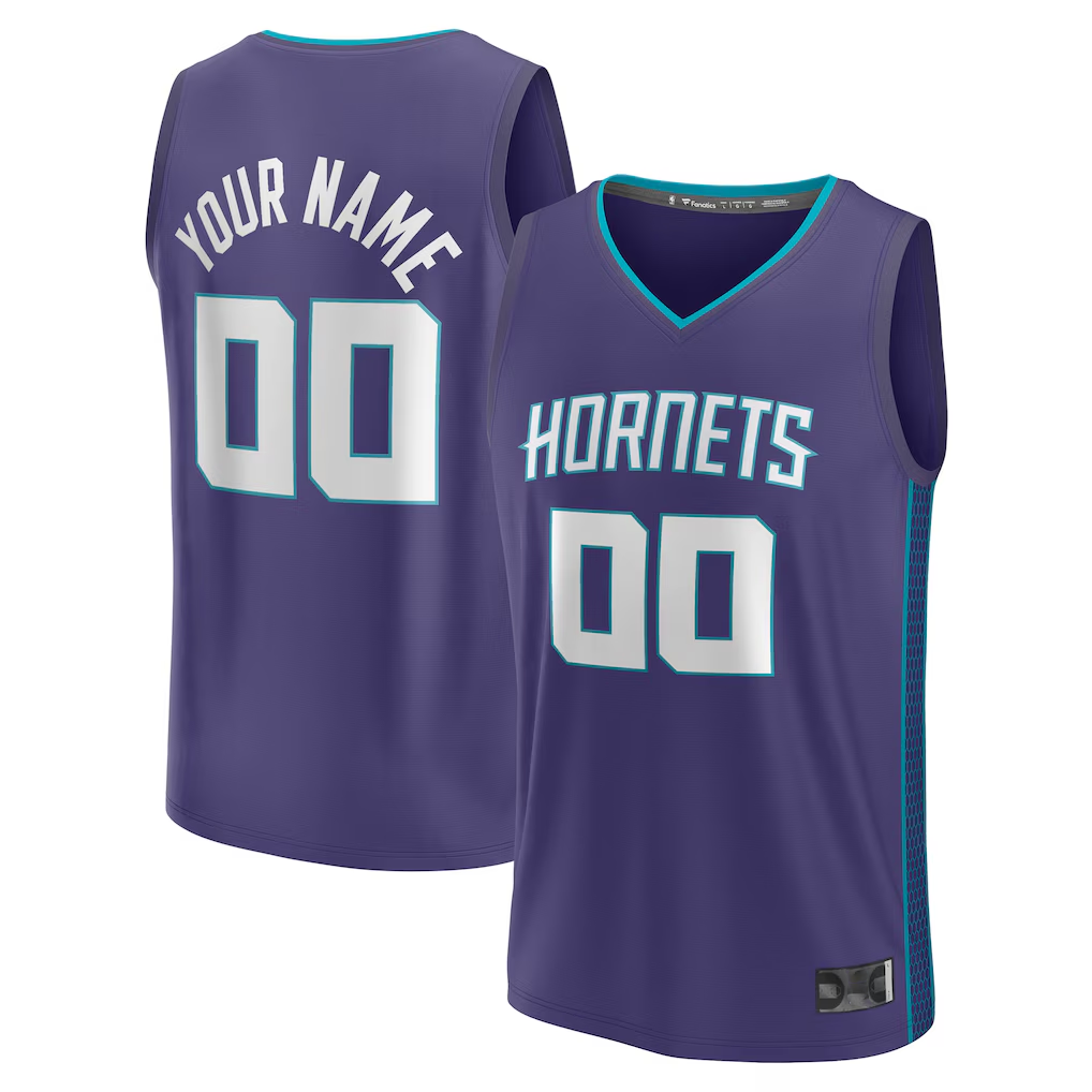 Xdoa Custom C.Hornets  Purple Fast Break Jerseys - Statement Edition