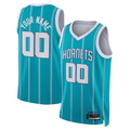 Xdoa Custom C.Hornets  Teal Swingman Jerseys - Icon Edition