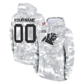 Jdoa Custom C.Panthers Arctic Camo Salute to Service Pullover Hoodies Any Name & Numbers Stitched Jerseys