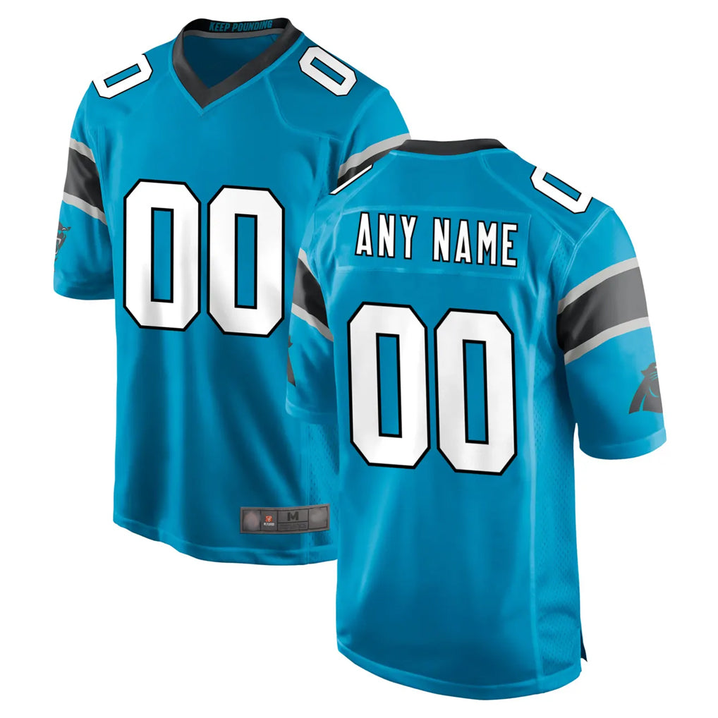 Jdoa Custom C.Panthers Blue Game Any Name & Numbers Stitched Jerseys