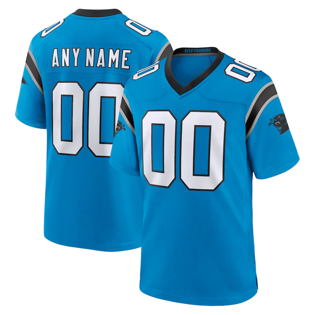 Jdoa Custom C.Panthers Blue Home Game Any Name & Numbers Stitched Jerseys