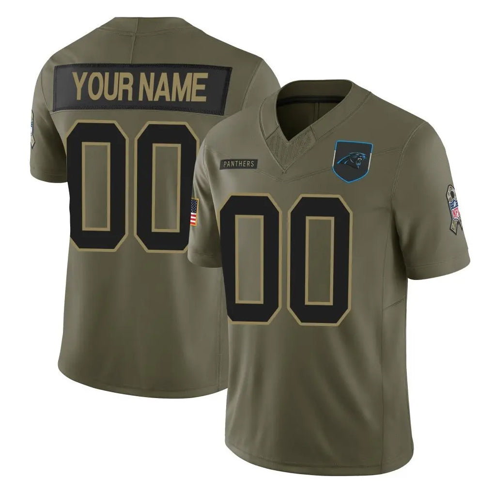 Jdoa Custom C.Panthers Olive 2025 Salute to Service Limited Home Game Any Name & Numbers Stitched Jerseys