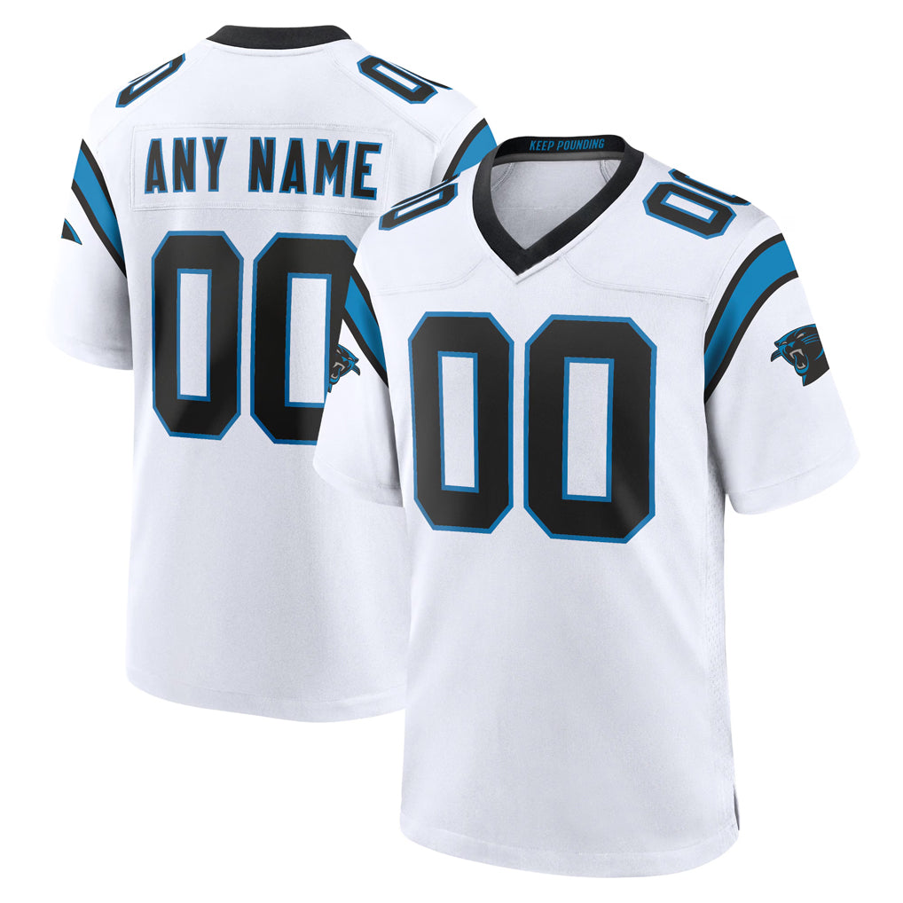 Jdoa Custom C.Panthers White Home Game Any Name & Numbers Stitched Jerseys