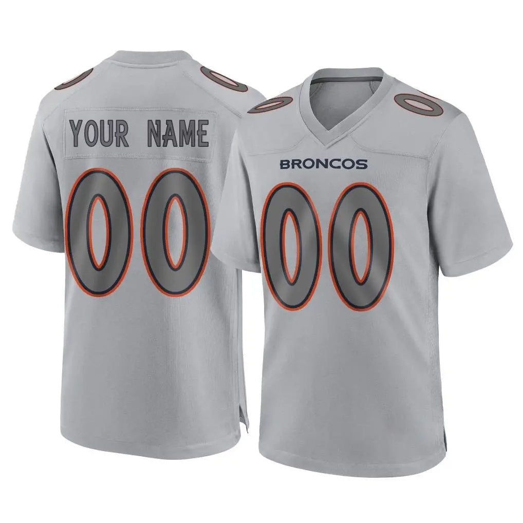 Jdoa Custom D.Broncos Gray Atmosphere Fashion Limited Game Any Name & Numbers Stitched Jerseys