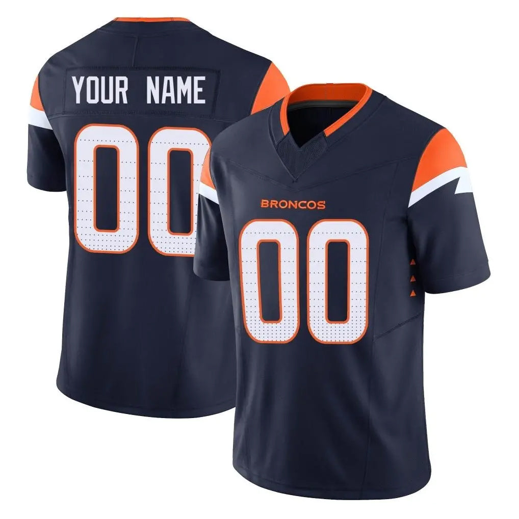 Jdoa Custom D.Broncos Navy Limited Vapor F.U.S.E. Home Game Any Name & Numbers Stitched Jerseys