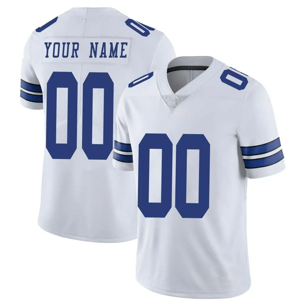 Jdoa Custom D.Cowboys White Vapor Untouchable Limited Home Game Any Name & Numbers Stitched Jerseys