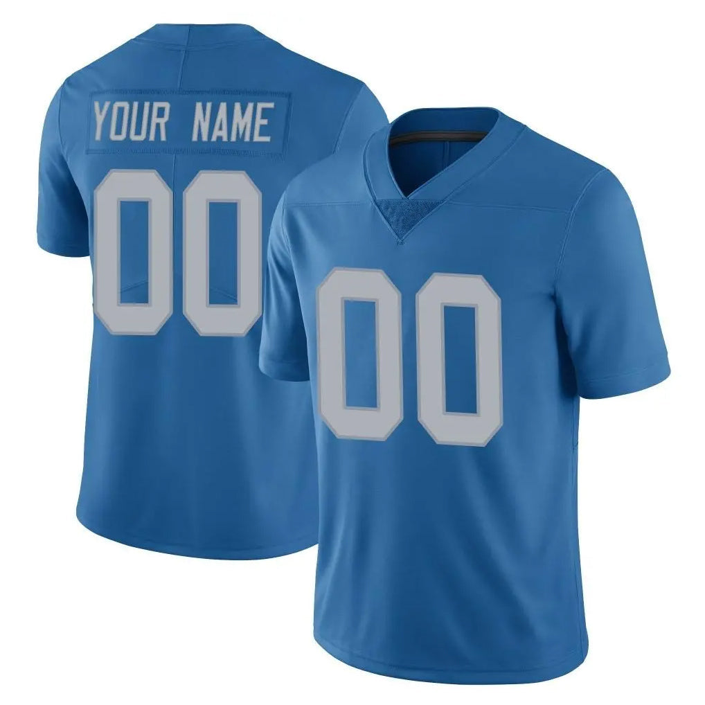 Jdoa Custom D.Lions Blue Limited Throwback Vapor Untouchable Any Name & Numbers Stitched Jerseys