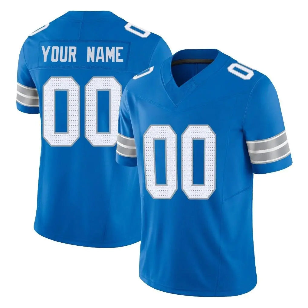 Jdoa Custom D.Lions Blue Limited Vapor F.U.S.E. Alternate Home Game Any Name & Numbers Stitched Jerseys