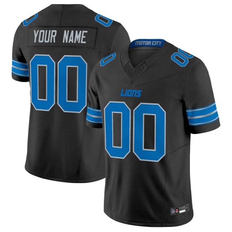 Jdoa Custom D.Lions Blue Vapor F.U.S.E. Limited Elite Stitched Jerseys